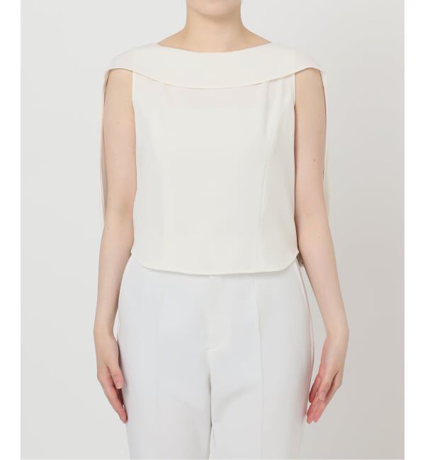 NOBLE「《WEB限定追加》【洗える】バルーンケープブラウス」|シャツ・ブラウス|