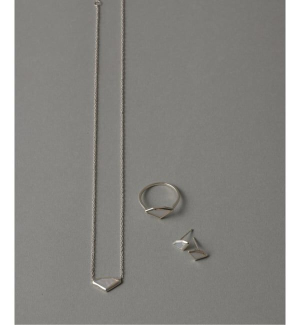 Spick and Span「【SAMH by LILAS】ダイヤモンドカットシェルネックレス SV」|ネックレス|