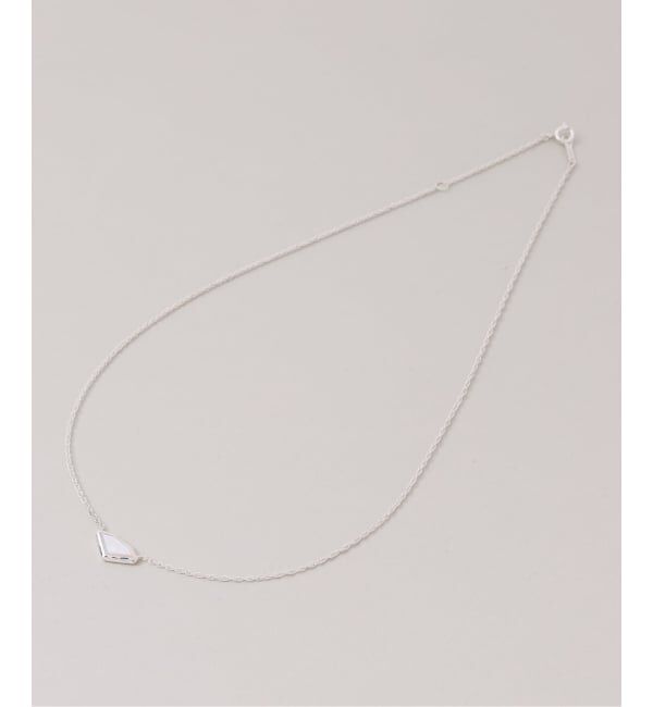 Spick and Span「【SAMH by LILAS】ダイヤモンドカットシェルネックレス SV」|ネックレス|