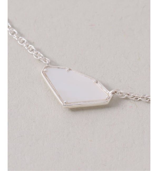 Spick and Span「【SAMH by LILAS】ダイヤモンドカットシェルネックレス SV」|ネックレス|