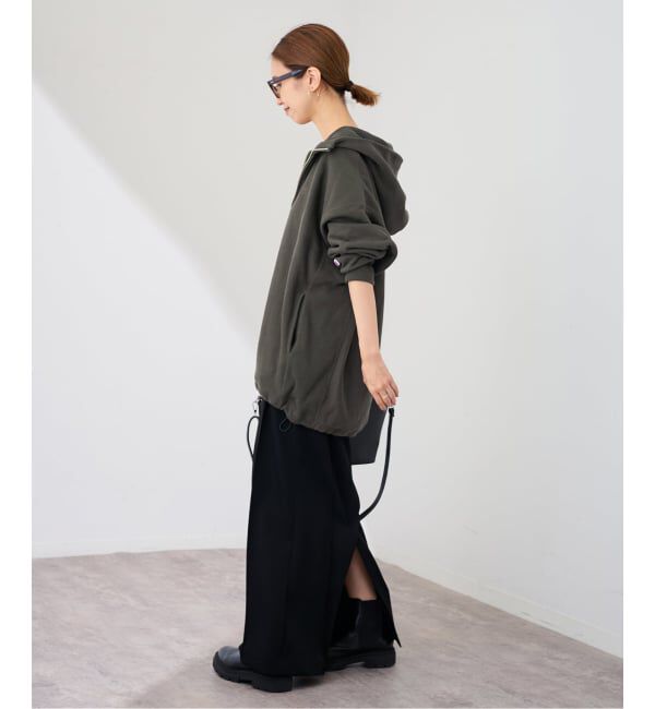 FRAMeWORK「Champion 別注REVERSE WEAVE11.5OZフードハーフジップドロストプルオーバー」|スウェット・ジャージ|