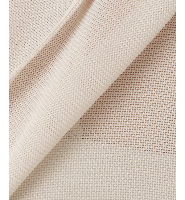 NOBLE「《追加》ブリーズメッシュショートフードブラウス」|シャツ・ブラウス|