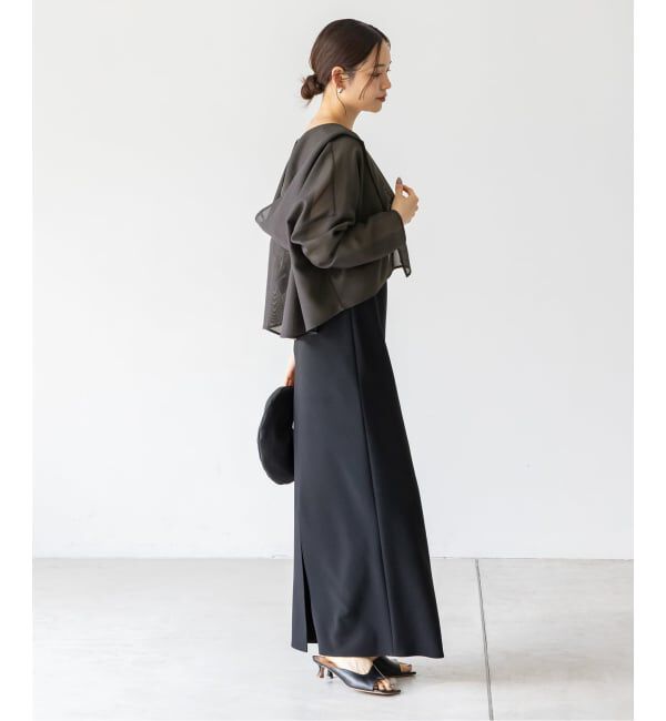 NOBLE「《追加》ブリーズメッシュショートフードブラウス」|シャツ・ブラウス|