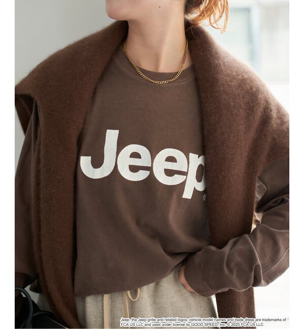 Spick and Span「GOOD ROCK SPEED / グッドロックスピード ジープ TSH」|Tシャツ・カットソー|ブラウン