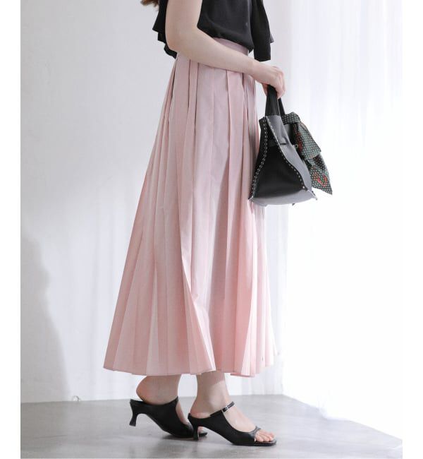  「【洗える】タフタプリーツスカート」|スカート|