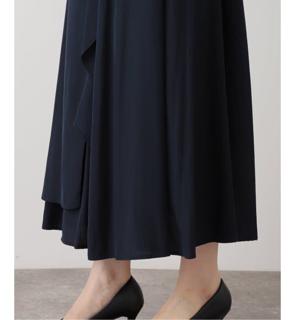  「【洗える】カシュクールシャツワンピース」|ワンピース|