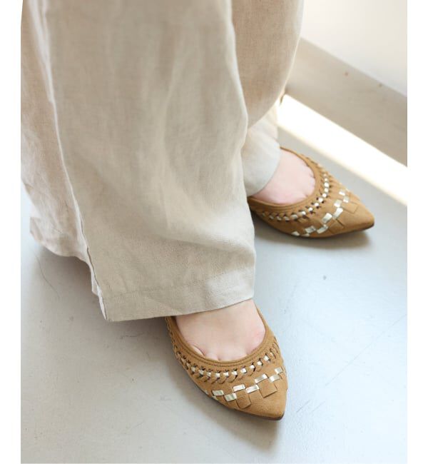  「≪追加≫ポインテッドサシメッシュフラット」|バレエシューズ|