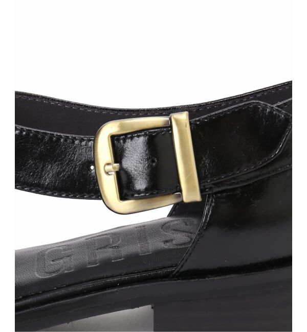 GRISE「GRISE3cmクロスストラップマニッシュ」|ローファー|