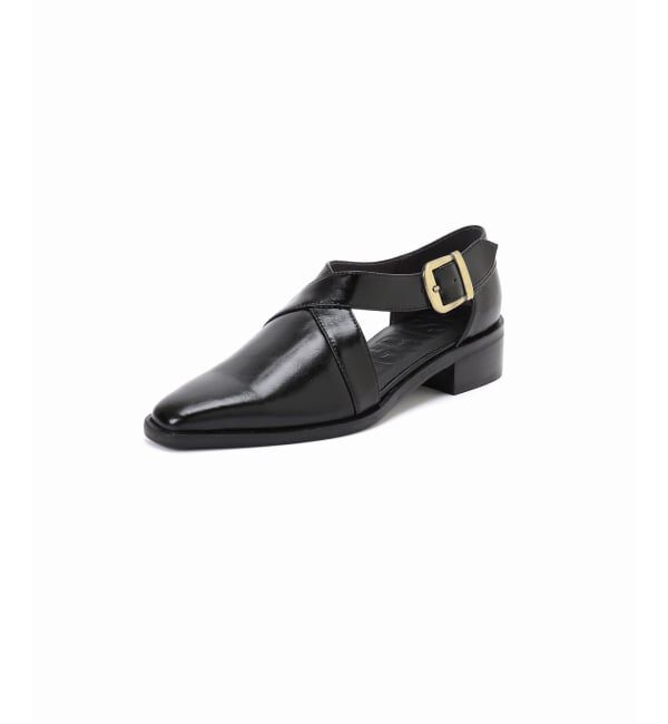 GRISE「GRISE3cmクロスストラップマニッシュ」|ローファー|