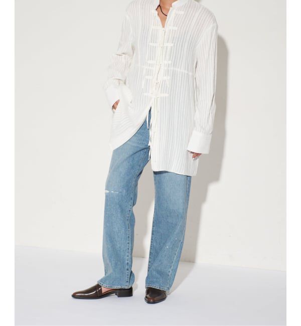 GRISE「GRISE3cmクロスストラップマニッシュ」|ローファー|