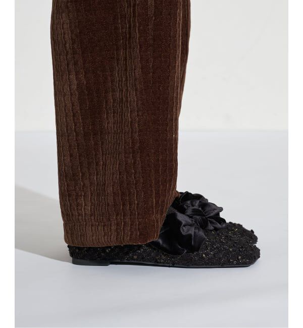 GRISE「GRISEワイドスクエアビッグリボンローファー」|ローファー|