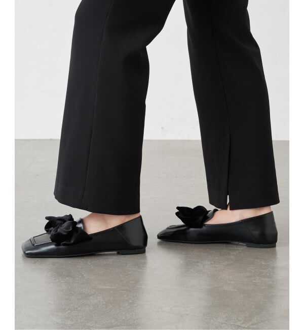 GRISE「GRISEワイドスクエアビッグリボンローファー」|ローファー|