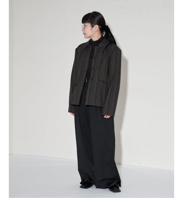 GRISE「GRISEワイドスクエアビッグリボンローファー」|ローファー|