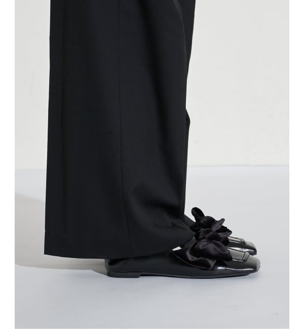 GRISE「GRISEワイドスクエアビッグリボンローファー」|ローファー|