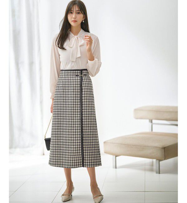 ANY SIS「【前後着用可能】シアー2WAYボウタイ プルオーバー」|シャツ・ブラウス|