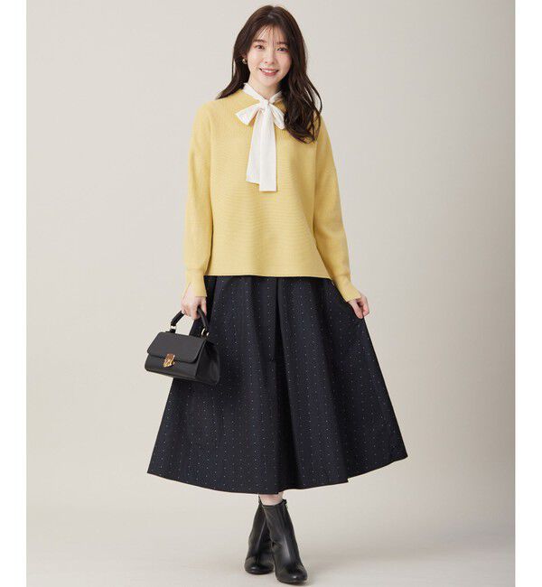 ANY SIS「【前後着用可能】シアー2WAYボウタイ プルオーバー」|シャツ・ブラウス|