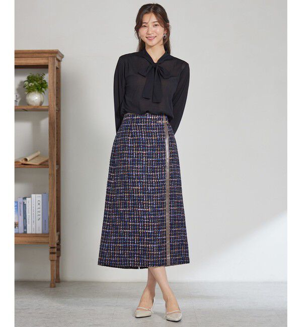 ANY SIS「【前後着用可能】シアー2WAYボウタイ プルオーバー」|シャツ・ブラウス|