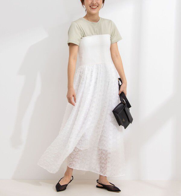 NOLLEY'S「2WAYカットジャガードドッキングワンピース」|ワンピース|