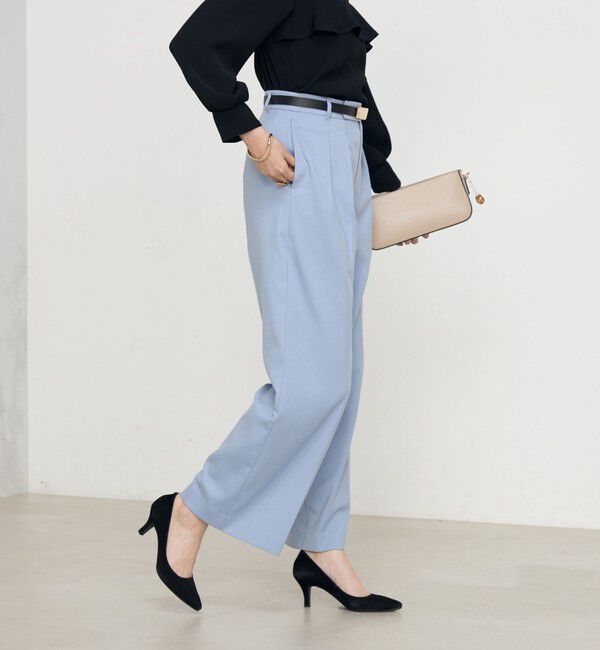 NOLLEY'S「《セットアップ対応》ストレッチツイルワイドパンツ」|その他|