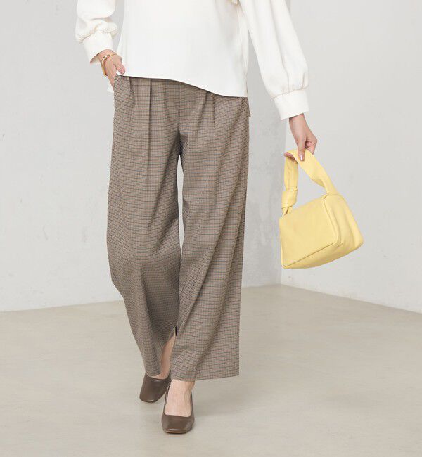 NOLLEY'S「《セットアップ対応》ストレッチツイルワイドパンツ」|その他|