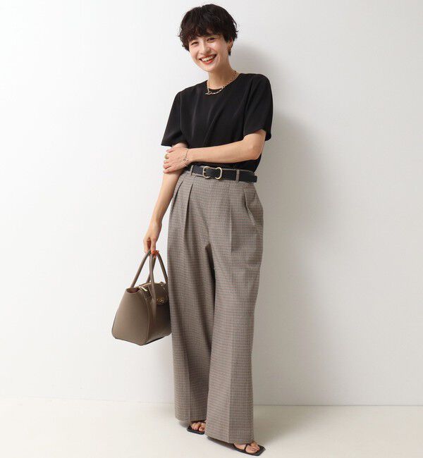 NOLLEY'S「《セットアップ対応》ストレッチツイルワイドパンツ」|その他|