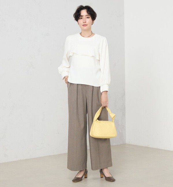 NOLLEY'S「《セットアップ対応》ウォッシャブルダブルクロスブラウス」|シャツ・ブラウス|