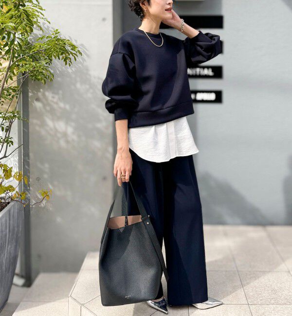 NOLLEY'S「ウォッシャブル裏起毛イージーワイドパンツ」|その他|