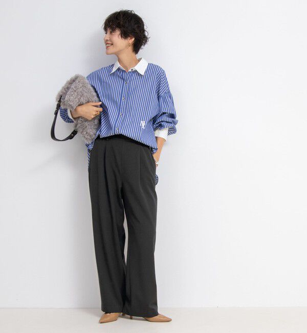 NOLLEY'S「ウォッシャブル裏起毛イージーワイドパンツ」|その他|