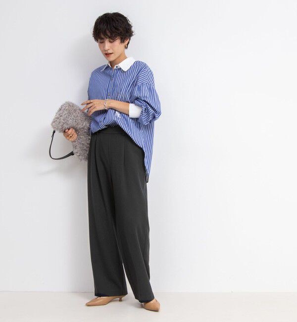 NOLLEY'S「ウォッシャブル裏起毛イージーワイドパンツ」|その他|