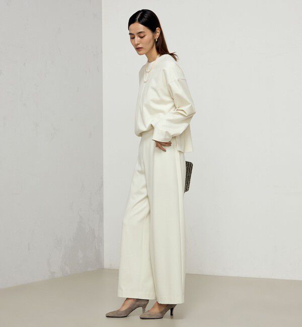 NOLLEY'S「《セットアップ対応》ウォッシャブル両面起毛イージーワイドパンツ」|その他|