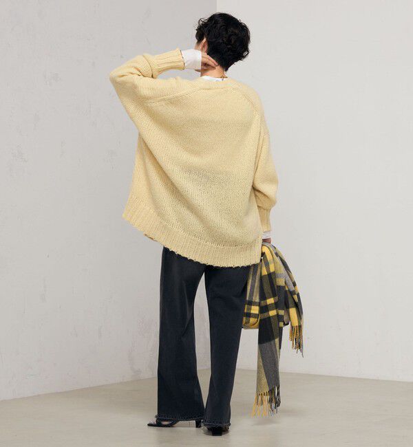 NOLLEY'S「《手洗い可能》アルパカMIX Vネックカーディガン」|カーディガン|