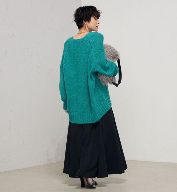 NOLLEY'S「《手洗い可能》アルパカMIX Vネックカーディガン」|カーディガン|