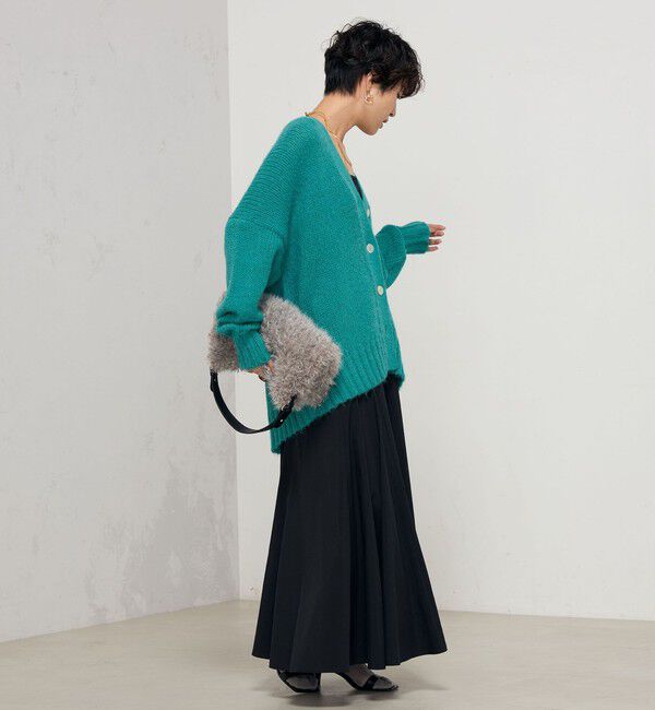 NOLLEY'S「《手洗い可能》アルパカMIX Vネックカーディガン」|カーディガン|