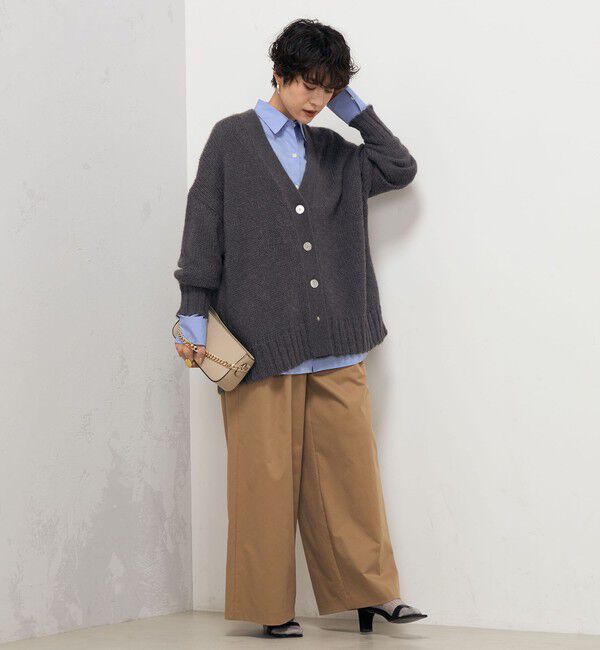 NOLLEY'S「《手洗い可能》アルパカMIX Vネックカーディガン」|カーディガン|
