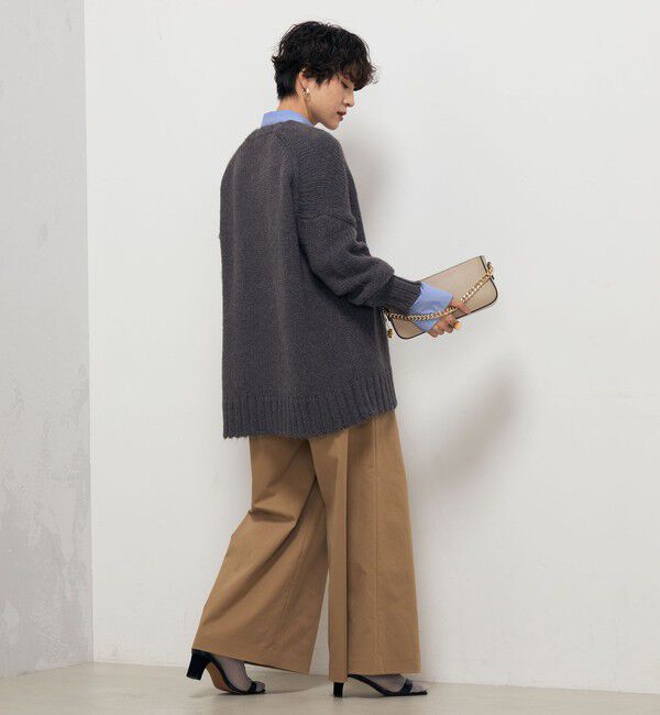 NOLLEY'S「《手洗い可能》アルパカMIX Vネックカーディガン」|カーディガン|