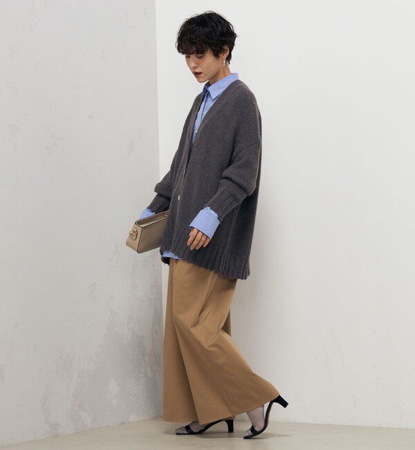 NOLLEY'S「《手洗い可能》アルパカMIX Vネックカーディガン」|カーディガン|