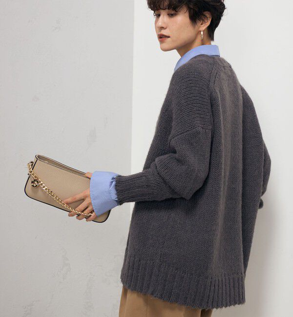 NOLLEY'S「《手洗い可能》アルパカMIX Vネックカーディガン」|カーディガン|