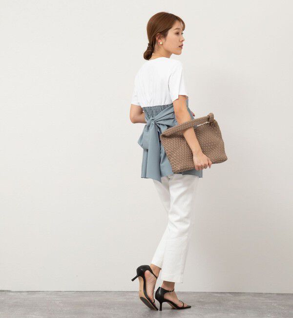 Rie Miller「【RM denim】スリットクロップドハイウエストデニム」|デニム|