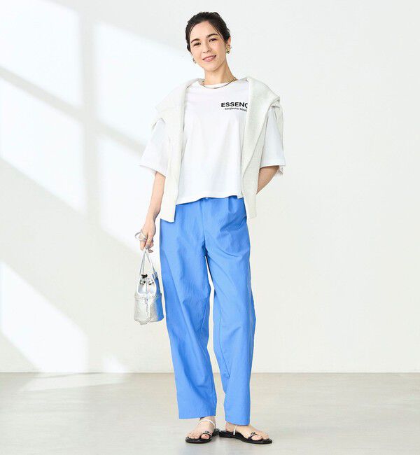 NOLLEY'S「ウォッシャブル多機能ウエストフリルテーパードパンツ」|その他|