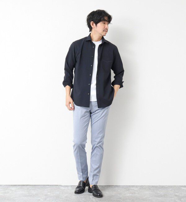 NOLLEY'S goodman「《ビジカジ対応》綿麻COOLMAX スリムフィットパンツ 25SS」|チノ|