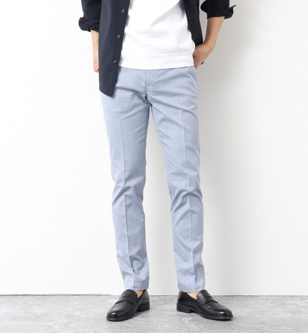 NOLLEY'S goodman「《ビジカジ対応》綿麻COOLMAX スリムフィットパンツ 25SS」|チノ|