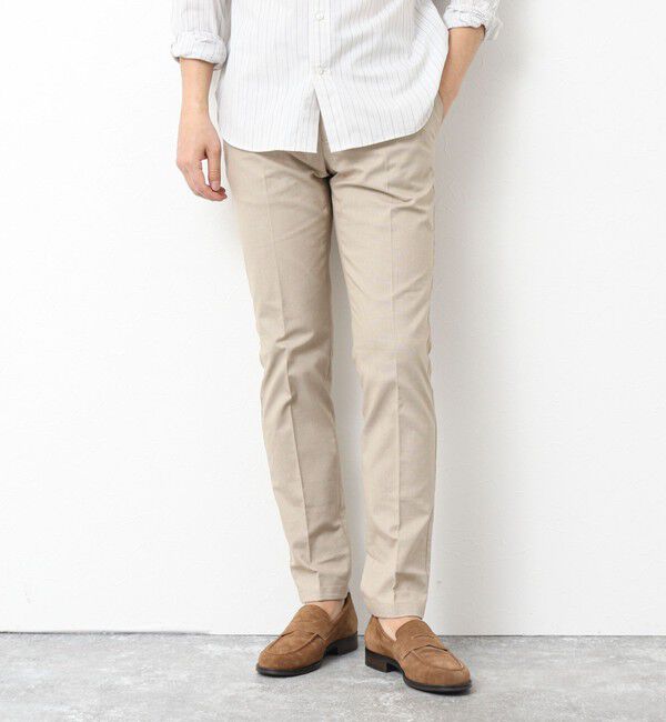 NOLLEY'S goodman「《ビジカジ対応》綿麻COOLMAX スリムフィットパンツ 25SS」|チノ|
