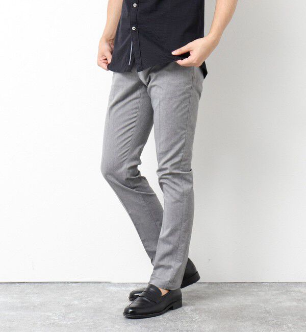 NOLLEY'S goodman「《ビジカジ対応》綿麻COOLMAX スリムフィットパンツ 25SS」|チノ|