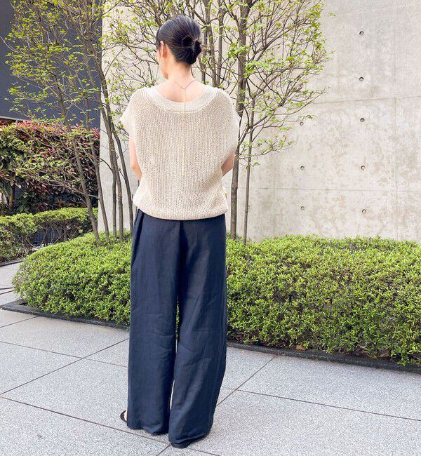 NOLLEY'S「【WEB STAFF恵☆別注カラーあり】《セットアップ対応》リネンセミワイドパンツ」|その他|