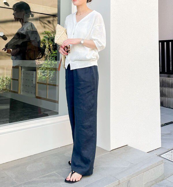 NOLLEY'S「【WEB STAFF恵☆別注カラーあり】《セットアップ対応》リネンセミワイドパンツ」|その他|