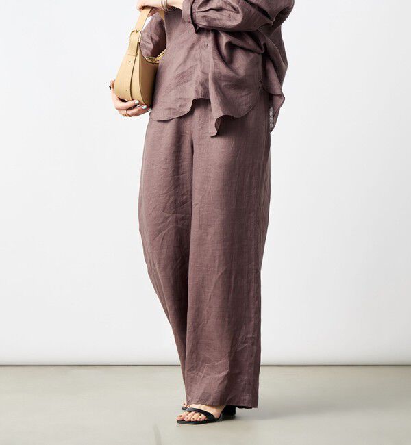 NOLLEY'S「【WEB STAFF恵☆別注カラーあり】《セットアップ対応》リネンセミワイドパンツ」|その他|