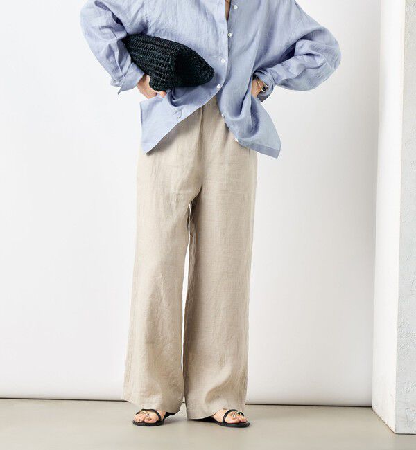 NOLLEY'S「【WEB STAFF恵☆別注カラーあり】《セットアップ対応》リネンセミワイドパンツ」|その他|