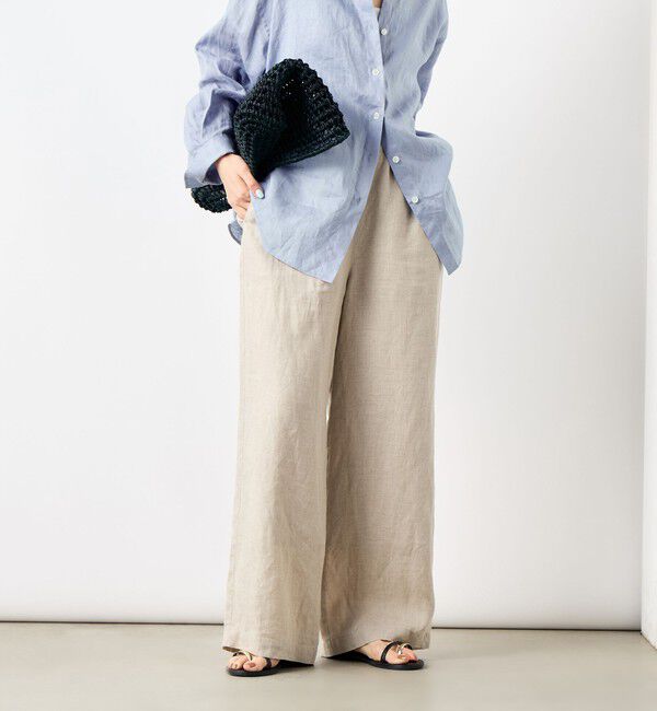 NOLLEY'S「【WEB STAFF恵☆別注カラーあり】《セットアップ対応》リネンセミワイドパンツ」|その他|