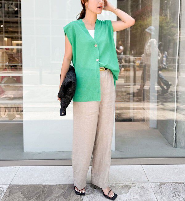 NOLLEY'S「【WEB STAFF恵☆別注カラーあり】《セットアップ対応》リネンセミワイドパンツ」|その他|