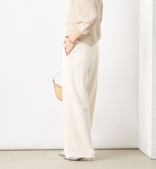 NOLLEY'S「《セットアップ対応》ウォッシャブル麻調タックワイドパンツ」|その他|